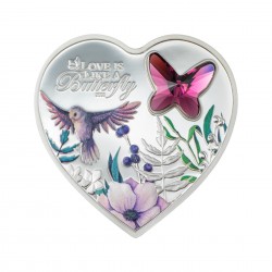 Brilliant Love Butterfly 2023 Silver Coin