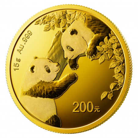 15 Grams Chinese Panda 2023 Gold Coin