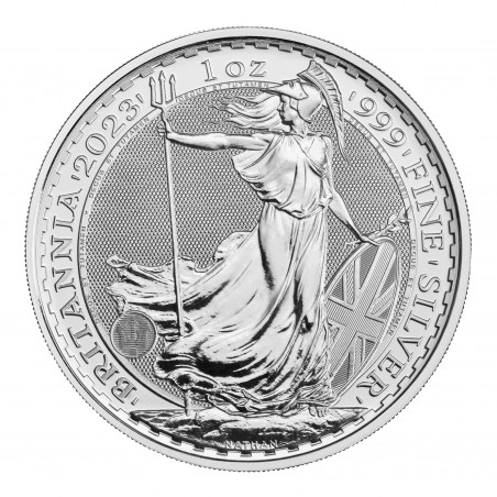 QUEEN ELIZABETH 1 Oz Britannia 2023 Fine Silver Coin