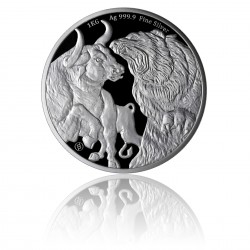 2023 1 Kilo Bull & Bear Silver Coin