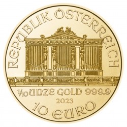 1/10 Oz Vienna Philharmonic 2023 Gold Coin