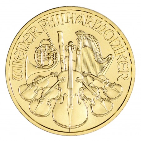 1/2 Oz 2023 Vienna Philharmonic Gold Coin
