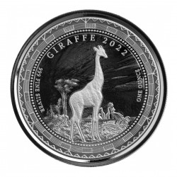 1 oz Giraffe 2022 Silver Coin