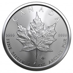 2023 Tube of 25 X 1 Oz Maple Leaf Silver Coin