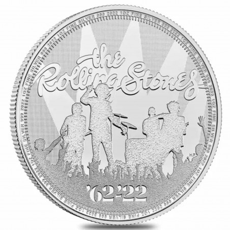 1 oz The Rolling Stones 2022 Silver Coin