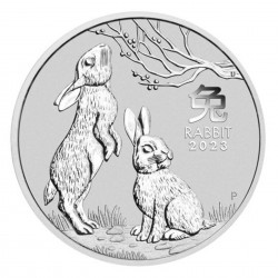 2 Oz Rabbit 2023 Silver Coin