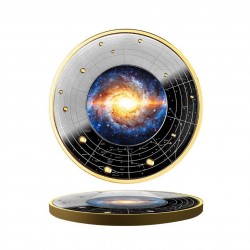 The Milky Way 2023 Ruthenium Plated Silver Coin