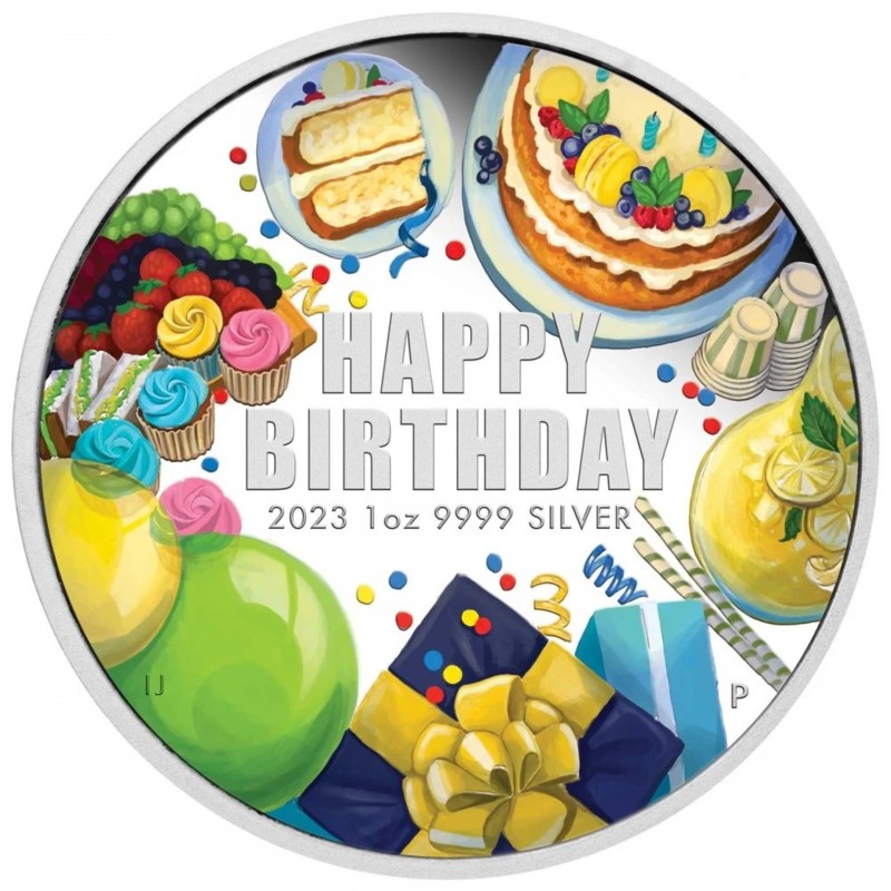 1 Oz Happy Birthday 2023 Silver Coin