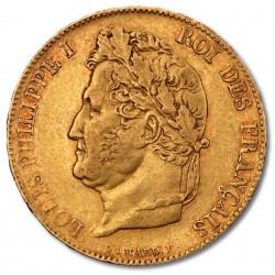 20 Franc Louis Philippe I Mixed Years Goldmünze