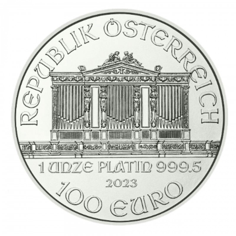 1 Oz Vienna Philharmonic 2023 Platin Coin