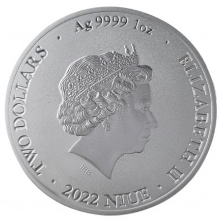 1 Oz Bitcoin 2022 Niue Silbermünze