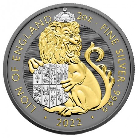 2 oz Silber The Lion of England Royal Tudor Beasts 2022 Coin