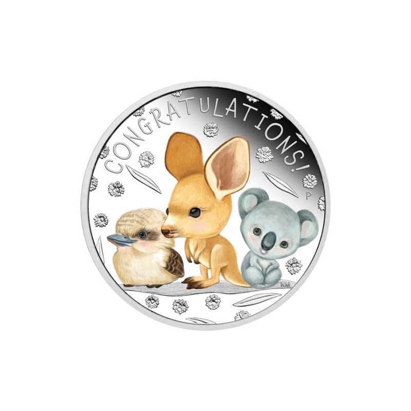 1/2 Oz Silver Newborn Baby Proof Coloured Coin 2023