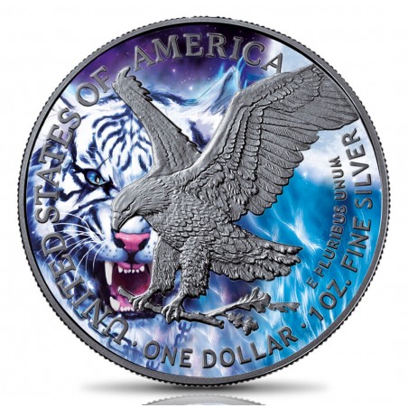 1 Oz Tiger American Eagle Silver Coin