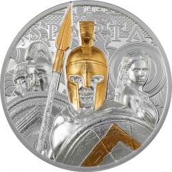 3 Oz Sparta Warriors Ultra High Relief Silber Proof Coin
