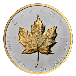 1 Oz Ultra High Relief Maple Leaf – $20 Pure Silver Coin 2023