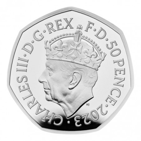 King Charles III Coronation Fifty Pence 2023