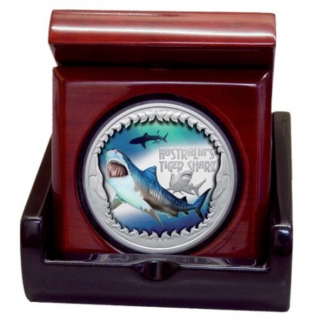 1 Oz Tiger Shark Silver Coin 2023