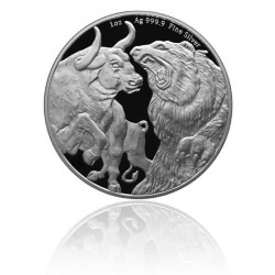 Pack 400 x 1 Oz Bull & Bear Silver Coins 2023