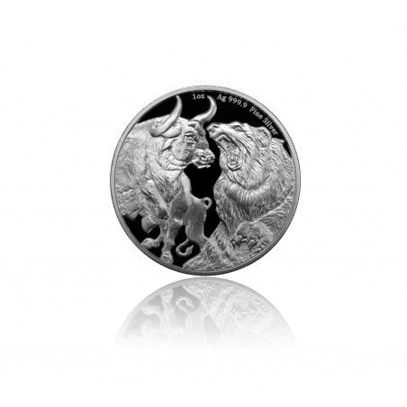 Paket  400 x 1 Oz Bull & Bear Silbermünzen 2023