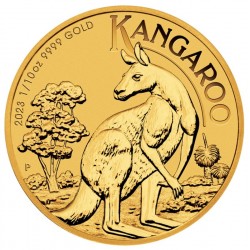 1/10 Australian Kangaroo Goldmünze 2023