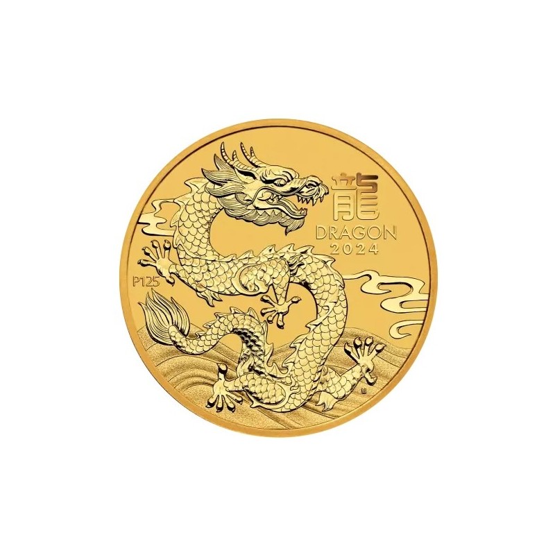 2 oz Lunar III Dragon Gold Coin 2024