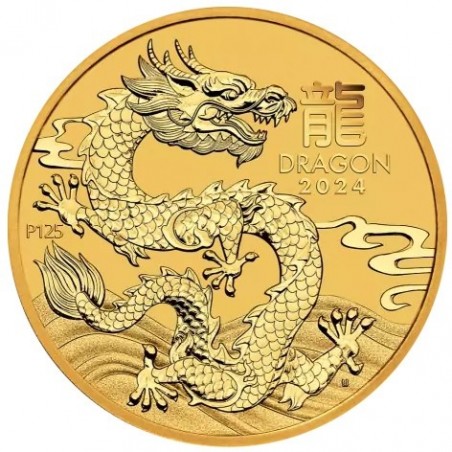 1 oz Lunar III Dragon Gold Coin 2024