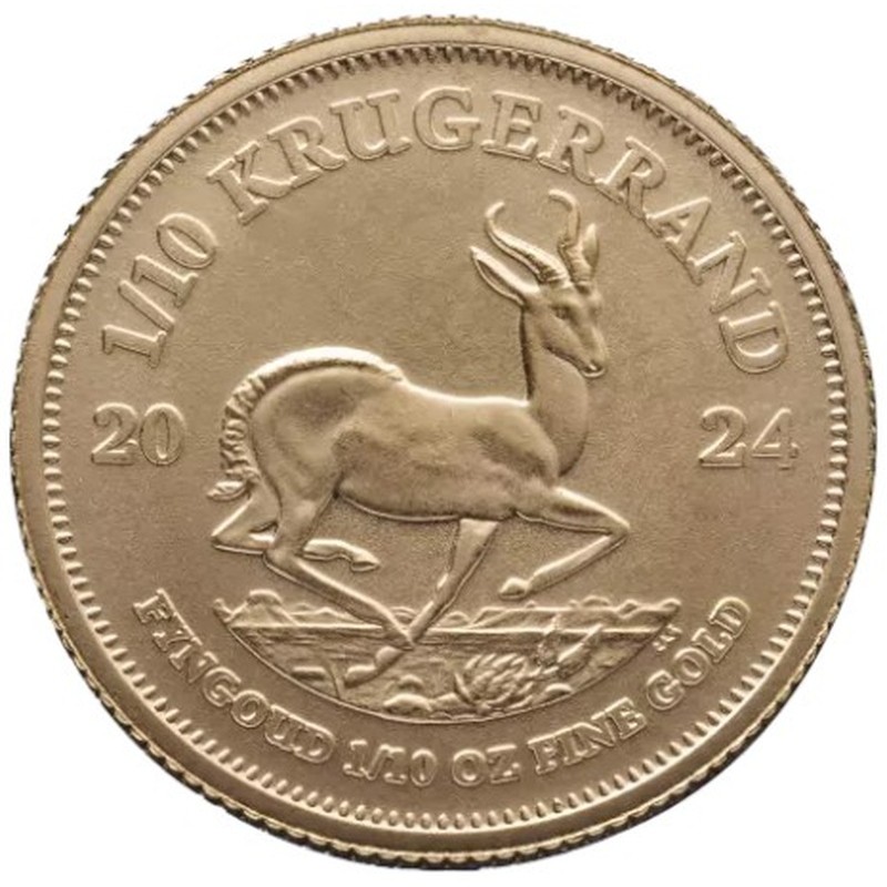 1/10 Oz Krugerrand 2024 Gold Coin