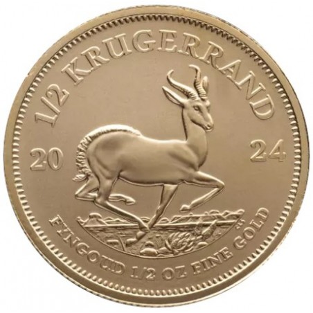 1/2 Oz Krugerrand 2024 Gold Coin