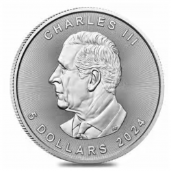 1 Oz Maple Leaf Silver Coin 2024