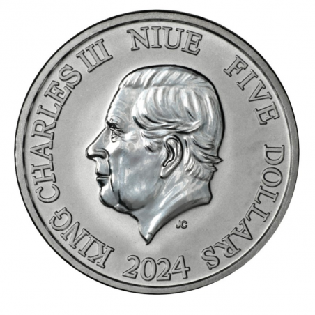 2 Oz Niue Hawksbill Turtle Silver Coin 2024