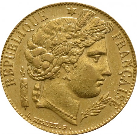 20 French Francs Cérès 2nd Republic Gold Coin1848-1852