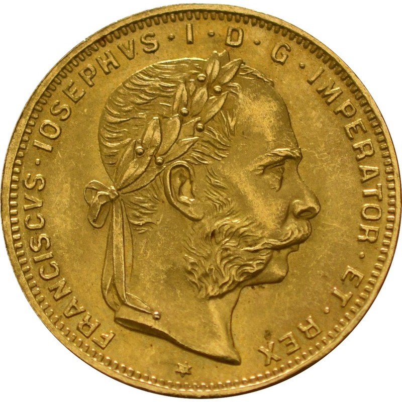 8 Florin 20 Francs Gold Coin New Edition