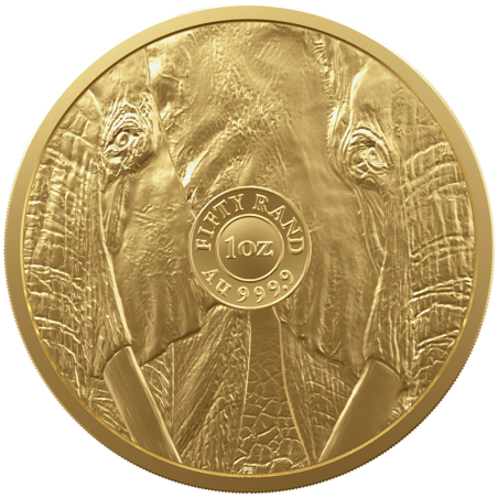 1 oz Big 5 Elephant Gold Coin 2024