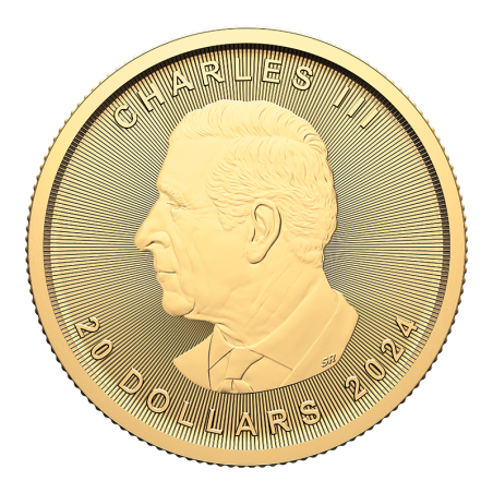 1/2 Oz Maple Leaf 2024 Gold Coin