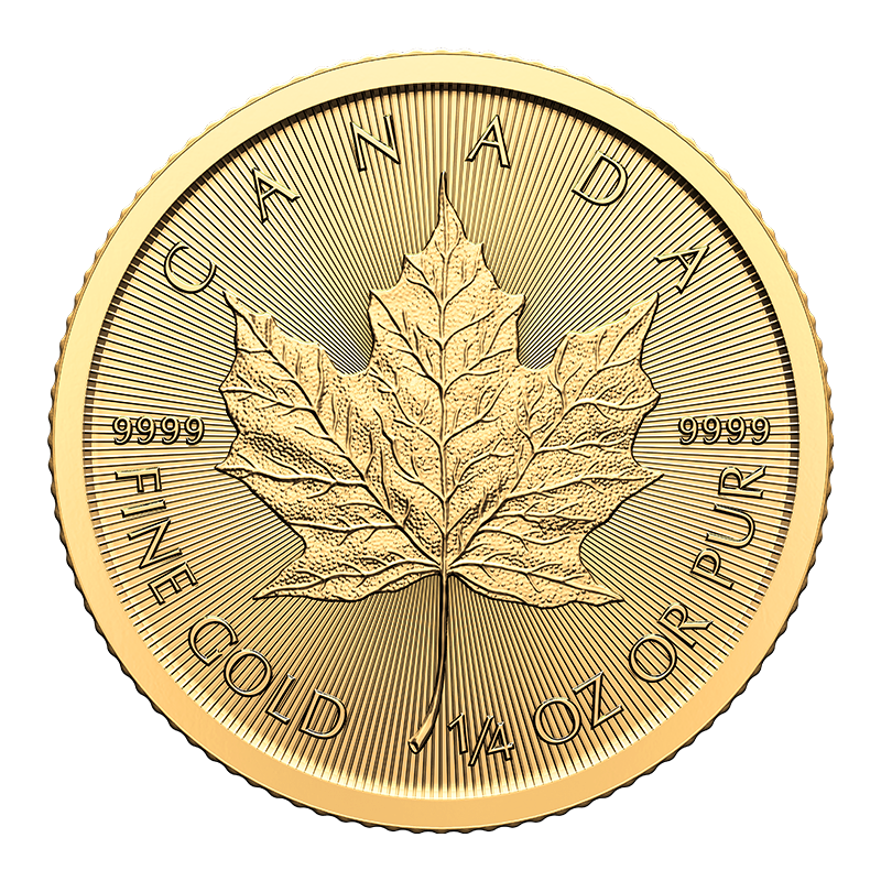 1/4 Oz Maple Leaf 2024 Gold Coin