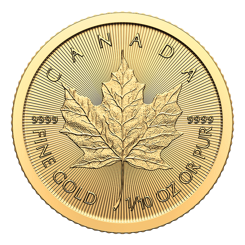 1/10 Oz Maple Leaf 2024 Gold Coin