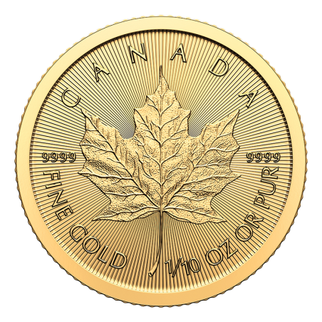 1/10 Oz Maple Leaf 2024 Gold Coin