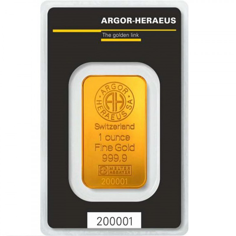 1 Oz Argor-Heraeus Gold Bar
