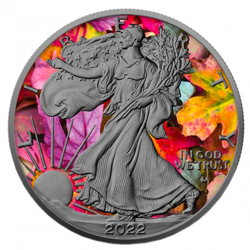 1 Oz Autumn American Eagle Silver Coin