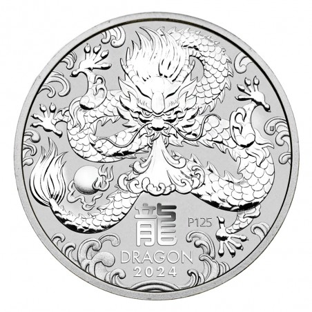 1 oz Lunar Dragon Silver Coin 2024