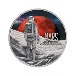 1 Oz Mars From Phobos Silver Proof Coin 2024