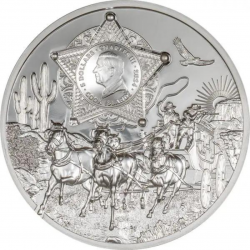 1 Oz Wild West Silver Proof Coin 2024