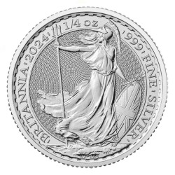 1/4 Oz Britannia 2024 Fine Silver Coin