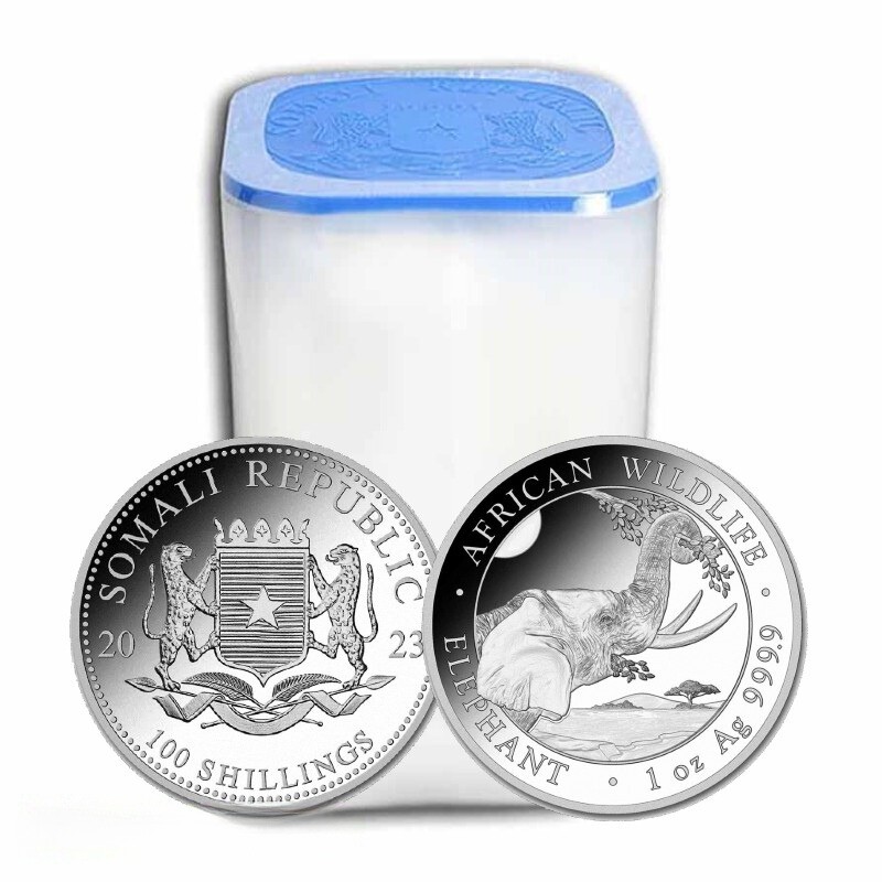 20 x 1 Oz Somalia Elephant 2023 Silver Coin
