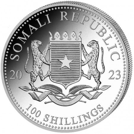 500 x 1 Oz Somalia Elephant 2023 Silver Coin