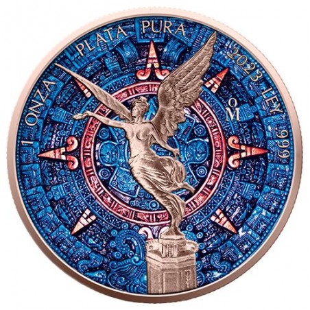 1 oz Silver Libertad 2023 - Aztec Calendar