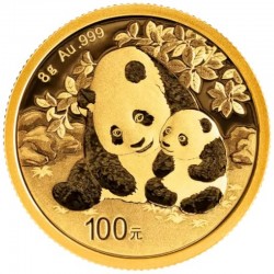 8 Grams Chinese Panda 2024 Gold Coin