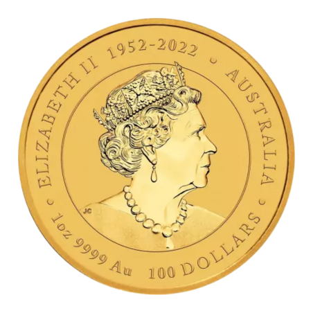 1 oz Lunar III Dragon Gold Coin 2024 with encrusted diamonds