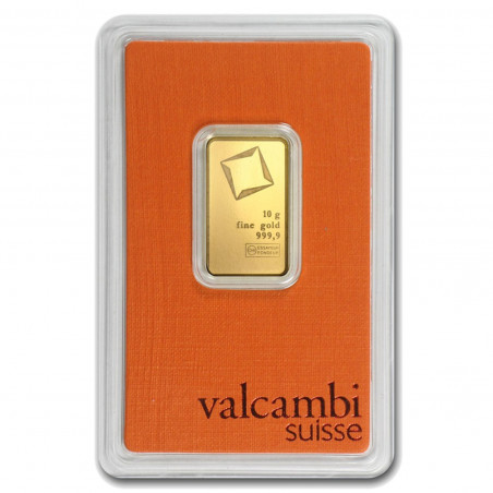 10 Grams Valcambi Gold Bar